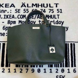 Like New Kate Spade Olive Green Medium Size Leather Handbag